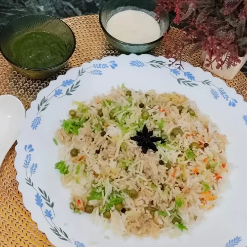 hahe matar ka pulao