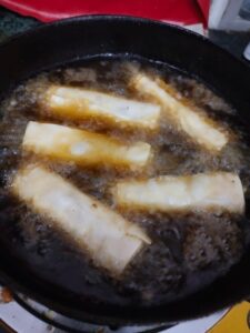 spring roll fry