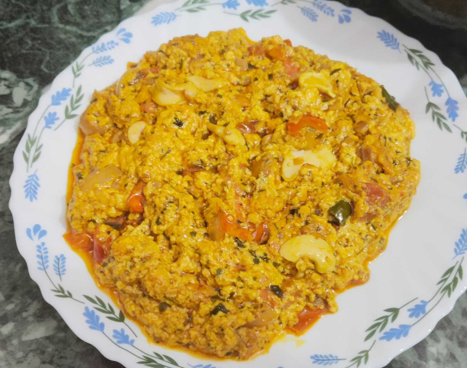 PANEER BHUJIYA SABZI RECIPE